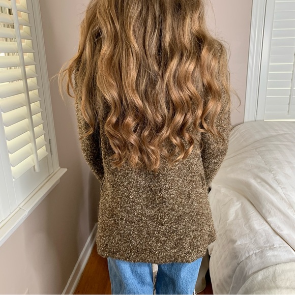 3 LEFT XS-M COZY Acrylic Metallic GO TO Fall Mocha Cardigan - Picture 3 of 3